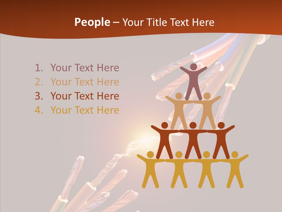 Wire Cable Electricity PowerPoint Template