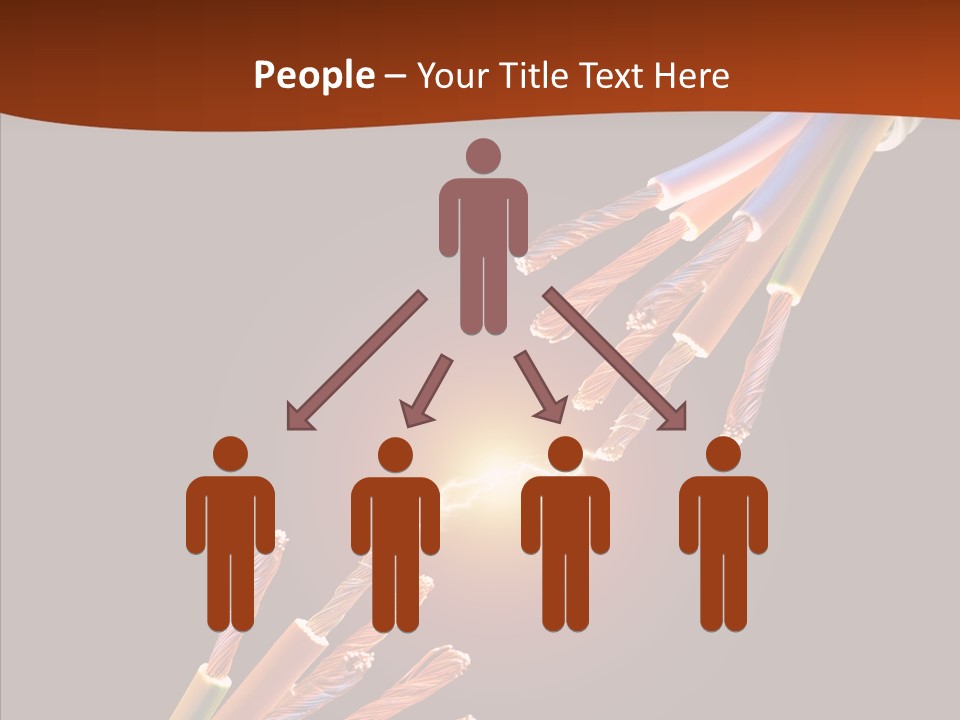 Wire Cable Electricity PowerPoint Template