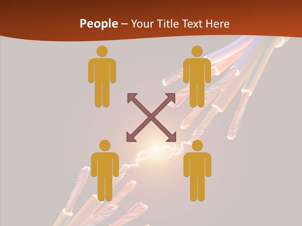 Wire Cable Electricity PowerPoint Template