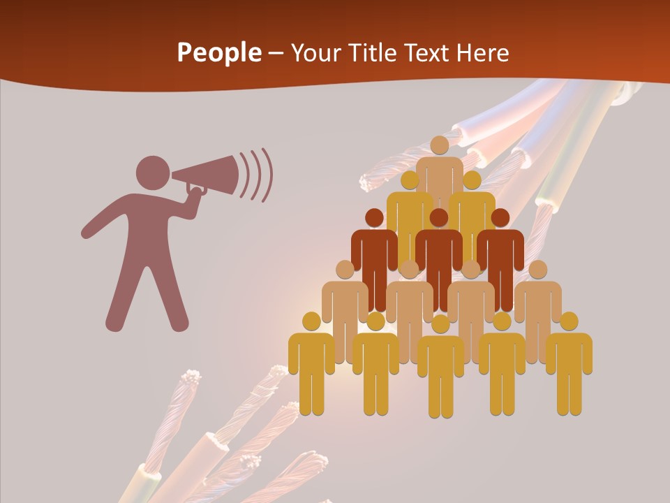Wire Cable Electricity PowerPoint Template