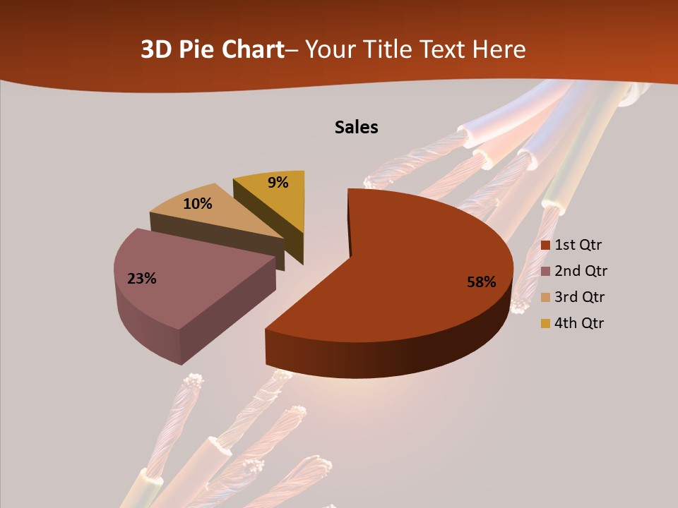 Wire Cable Electricity PowerPoint Template