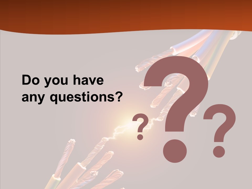 Wire Cable Electricity PowerPoint Template