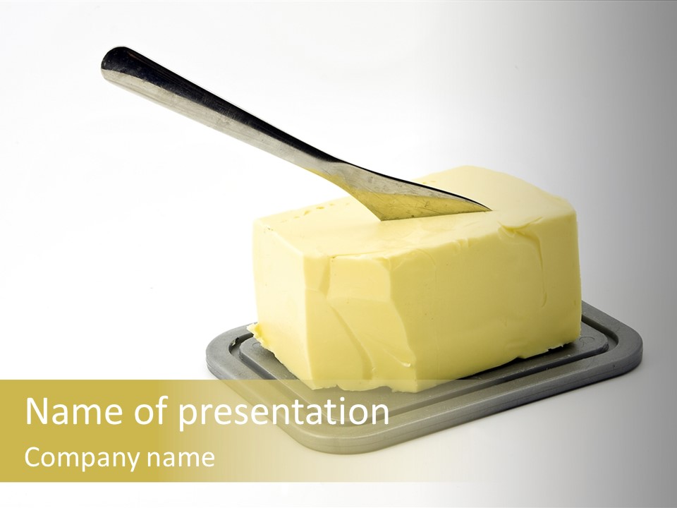 Eating White Cholesterol PowerPoint Template