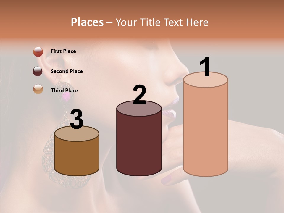 Human Make Up Earrings PowerPoint Template