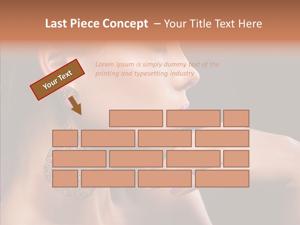 Human Make Up Earrings PowerPoint Template