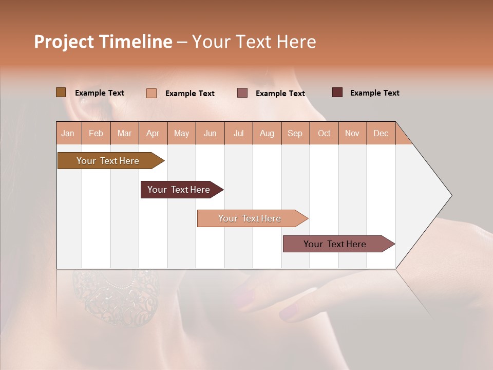 Human Make Up Earrings PowerPoint Template