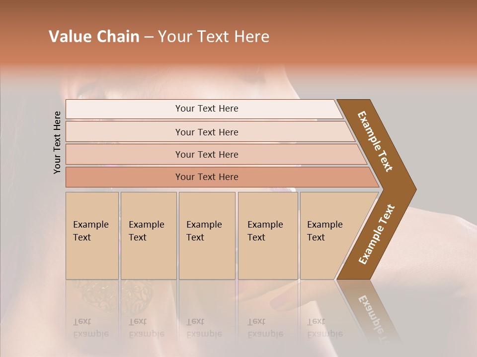 Human Make Up Earrings PowerPoint Template