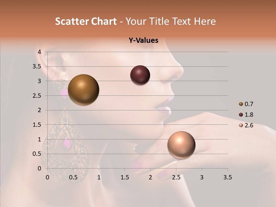 Human Make Up Earrings PowerPoint Template