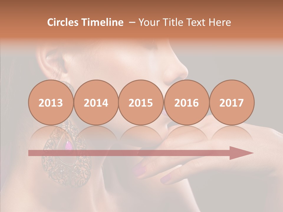 Human Make Up Earrings PowerPoint Template