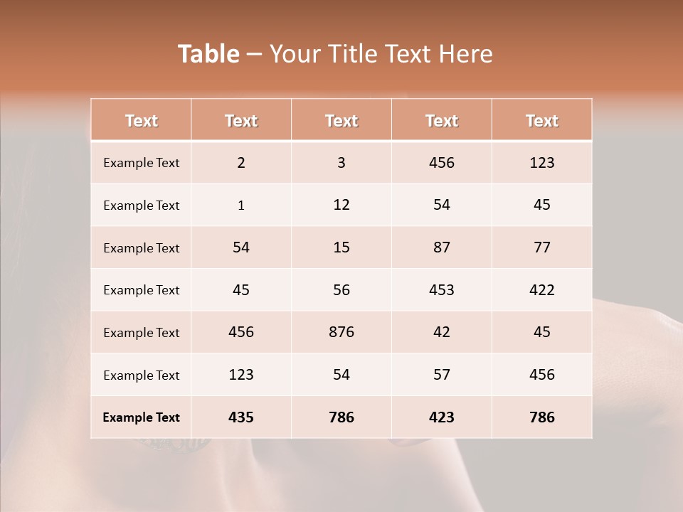 Human Make Up Earrings PowerPoint Template