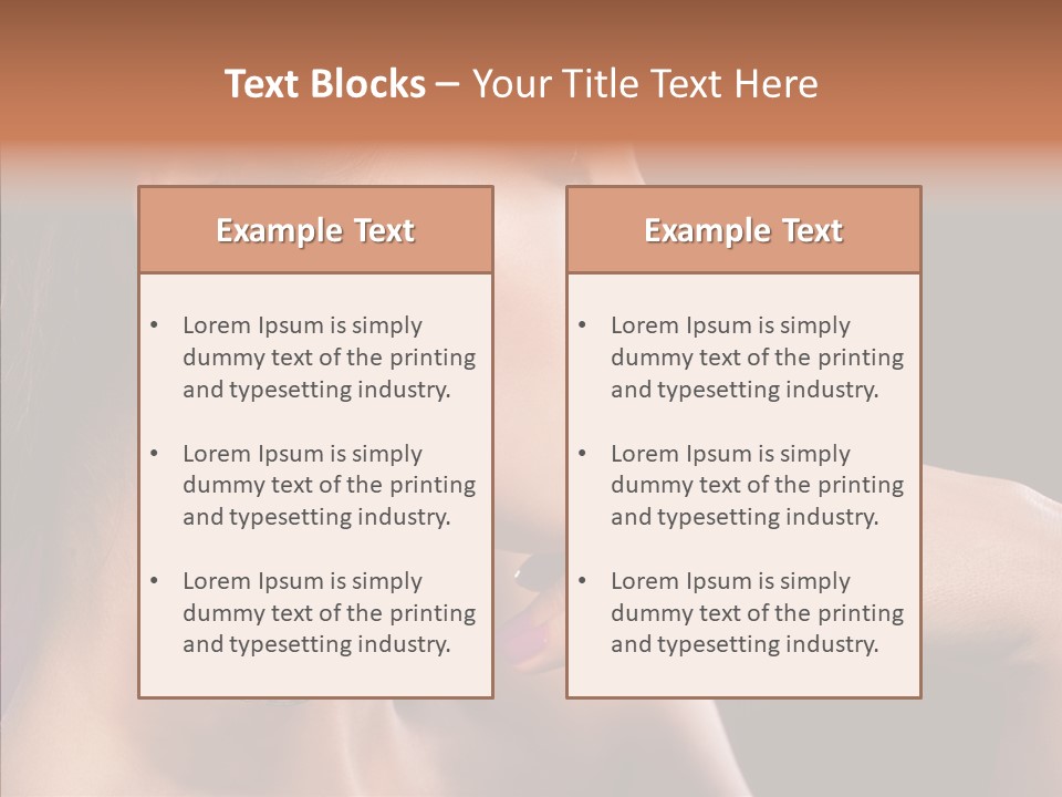 Human Make Up Earrings PowerPoint Template