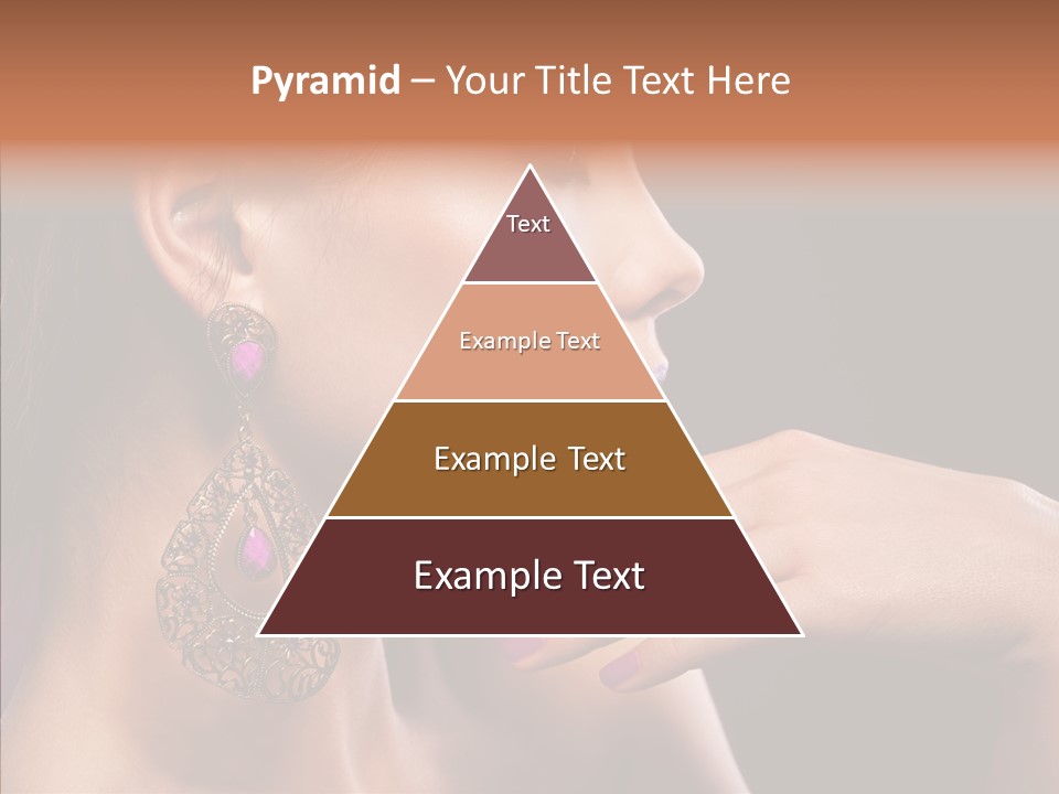 Human Make Up Earrings PowerPoint Template