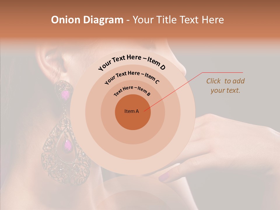 Human Make Up Earrings PowerPoint Template