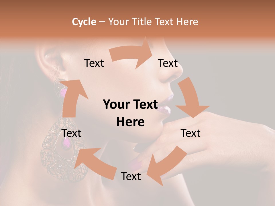 Human Make Up Earrings PowerPoint Template