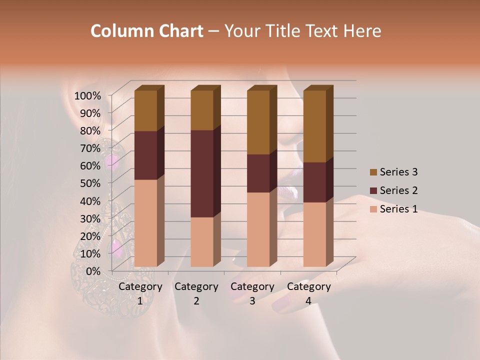 Human Make Up Earrings PowerPoint Template