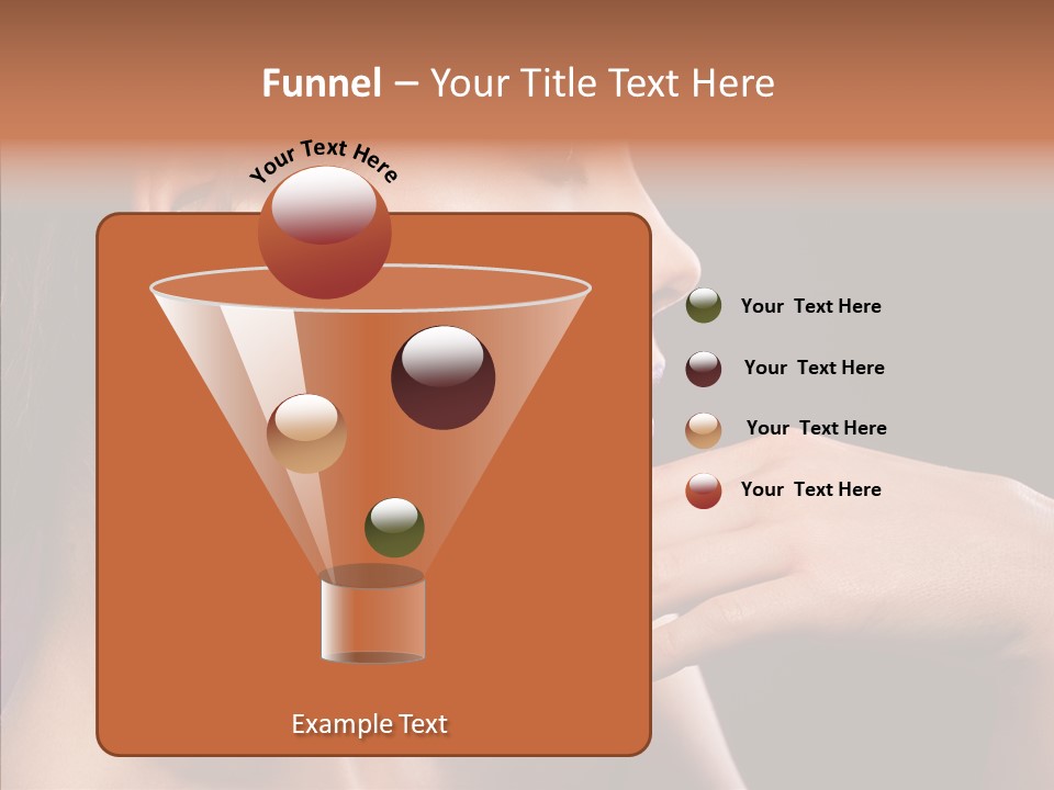 Human Make Up Earrings PowerPoint Template