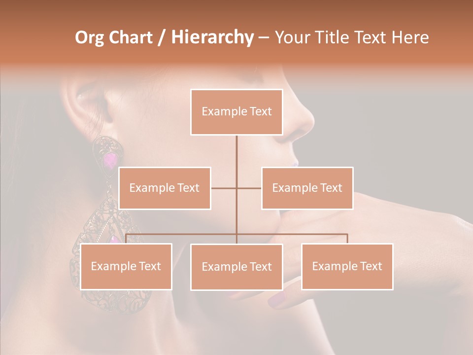 Human Make Up Earrings PowerPoint Template