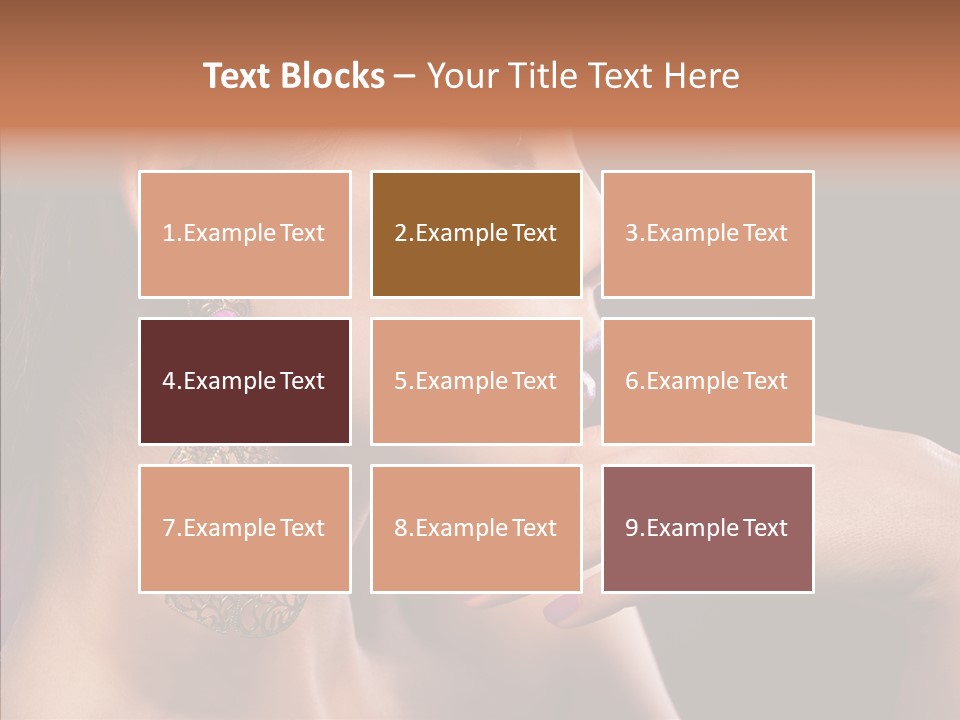 Human Make Up Earrings PowerPoint Template