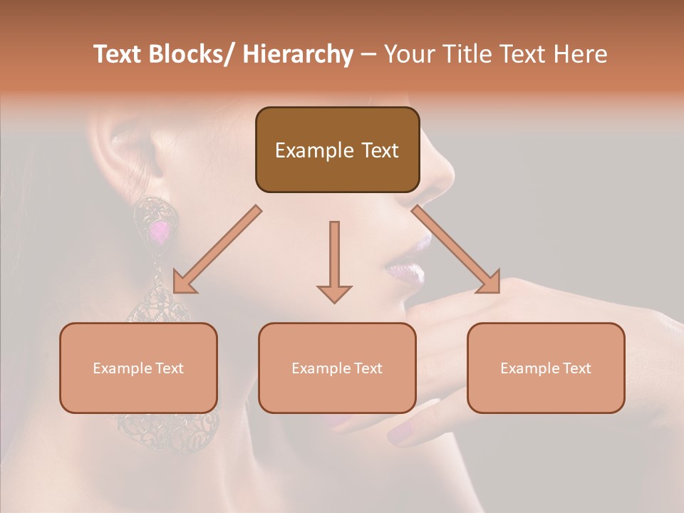 Human Make Up Earrings PowerPoint Template