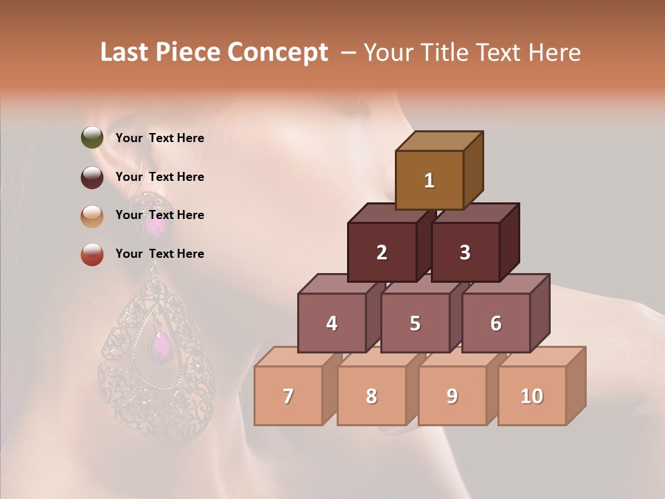 Human Make Up Earrings PowerPoint Template