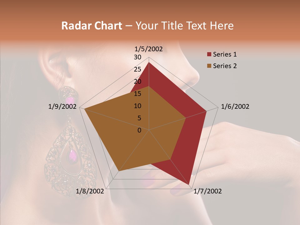 Human Make Up Earrings PowerPoint Template