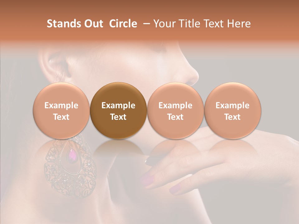 Human Make Up Earrings PowerPoint Template