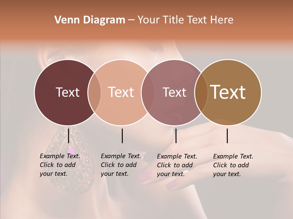 Human Make Up Earrings PowerPoint Template