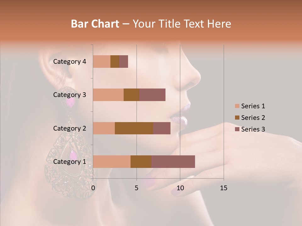 Human Make Up Earrings PowerPoint Template