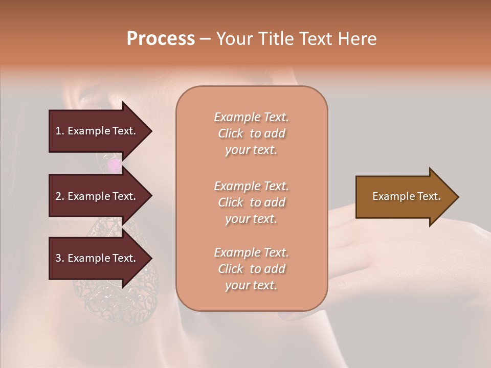 Human Make Up Earrings PowerPoint Template