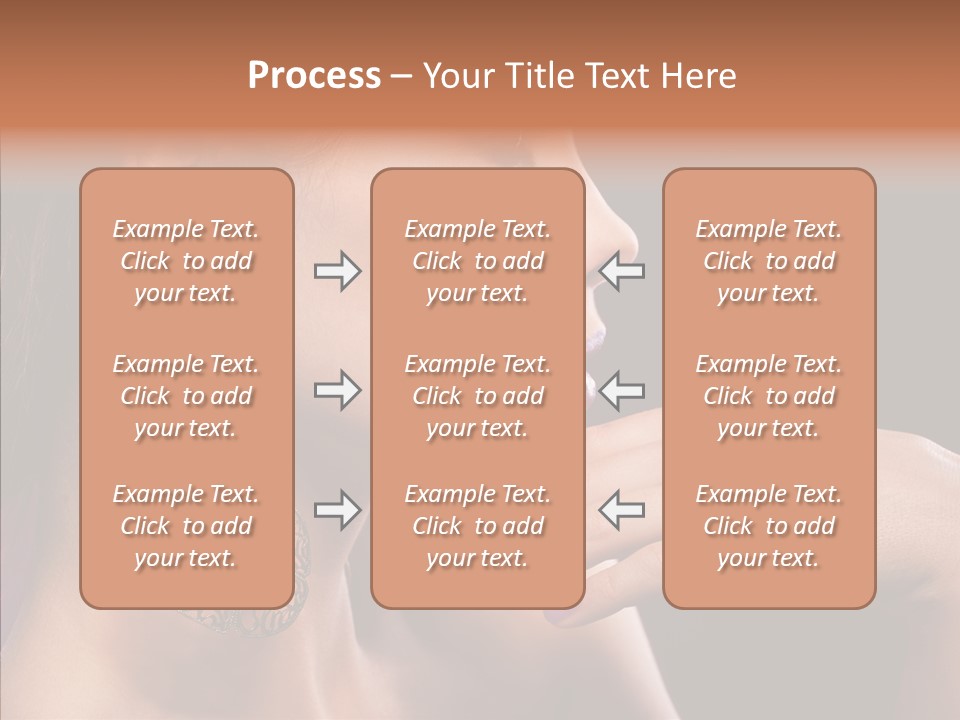 Human Make Up Earrings PowerPoint Template
