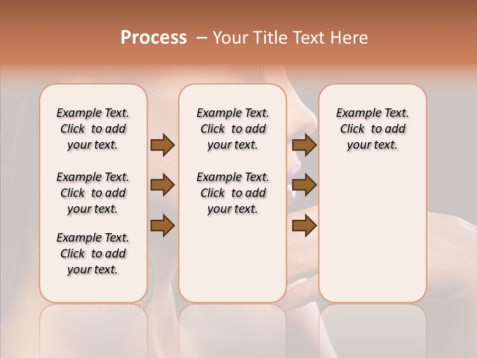 Human Make Up Earrings PowerPoint Template