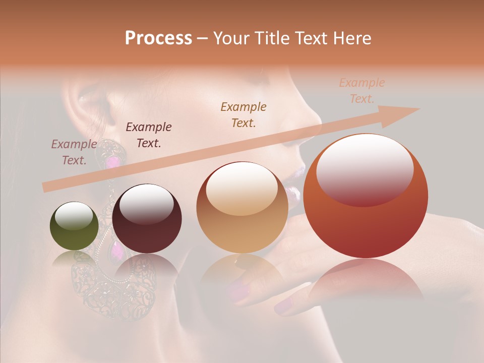 Human Make Up Earrings PowerPoint Template