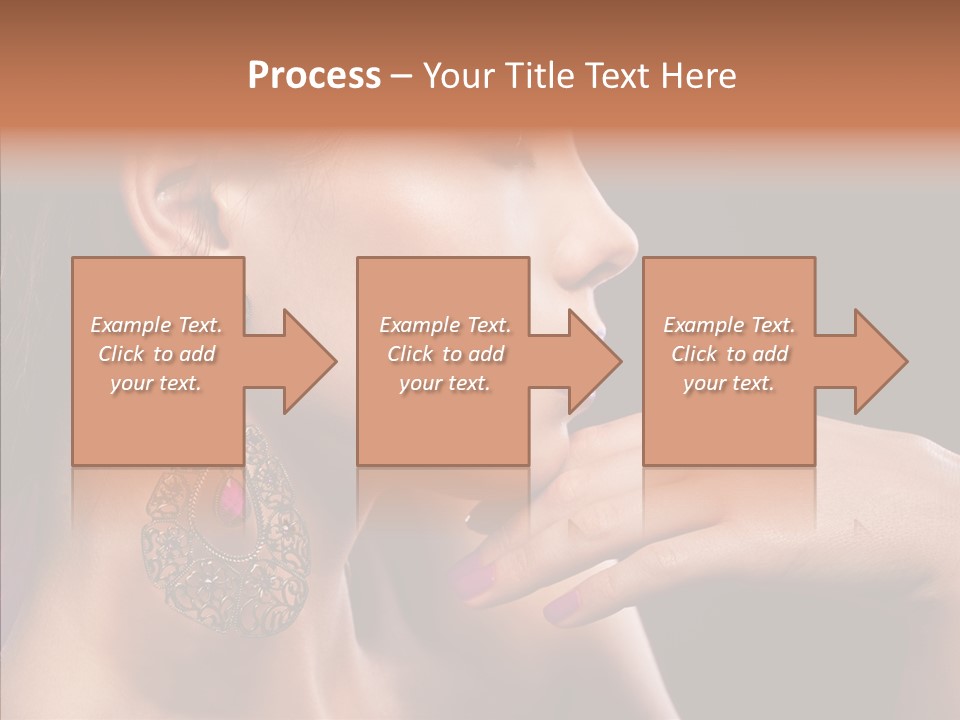 Human Make Up Earrings PowerPoint Template