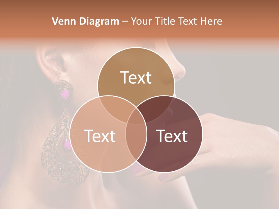 Human Make Up Earrings PowerPoint Template