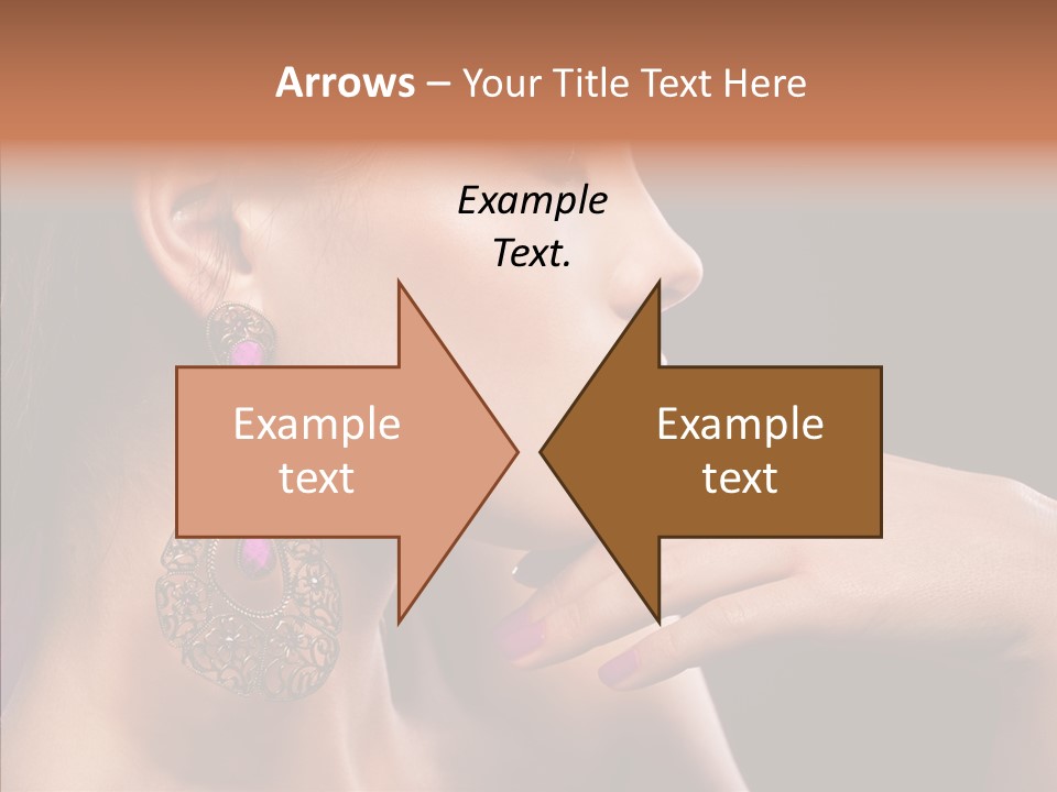 Human Make Up Earrings PowerPoint Template