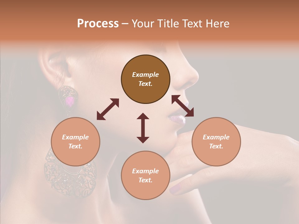 Human Make Up Earrings PowerPoint Template