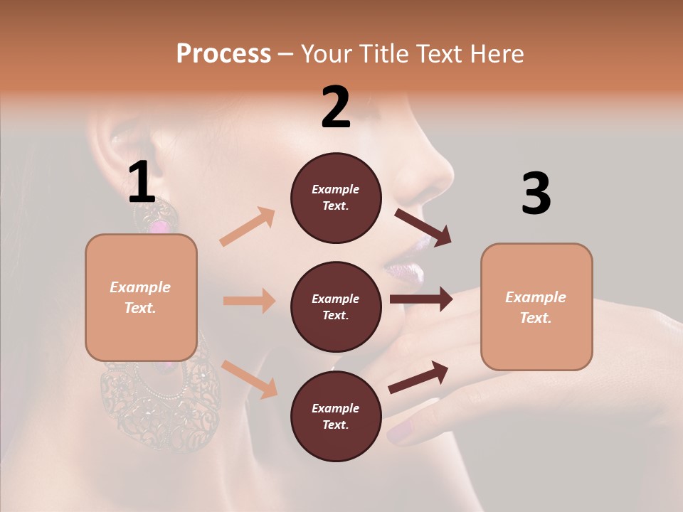 Human Make Up Earrings PowerPoint Template