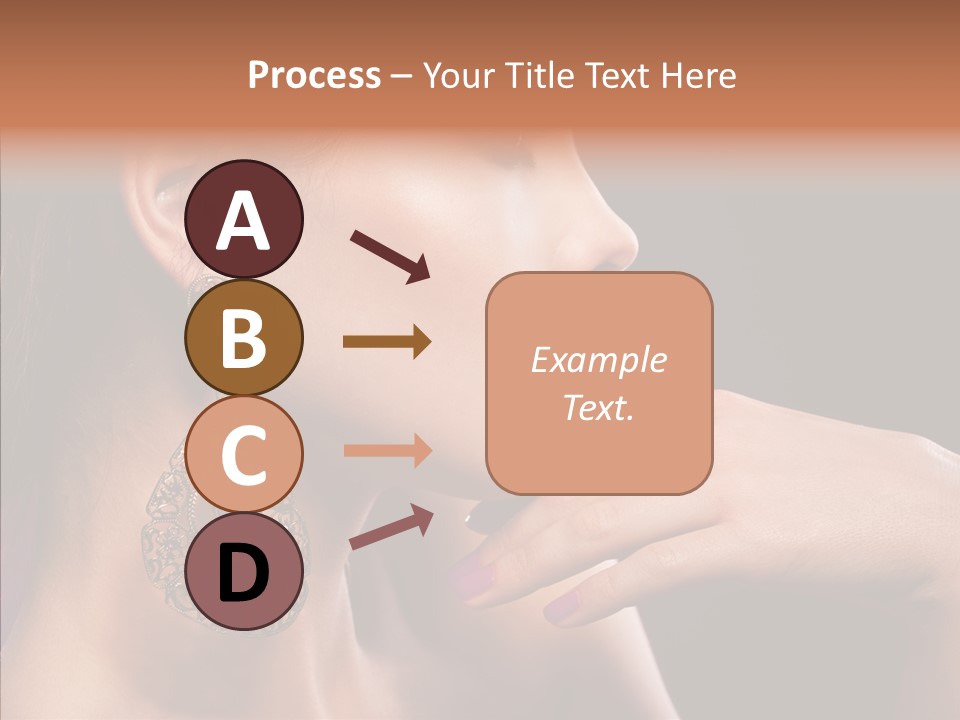 Human Make Up Earrings PowerPoint Template