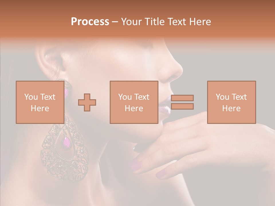 Human Make Up Earrings PowerPoint Template