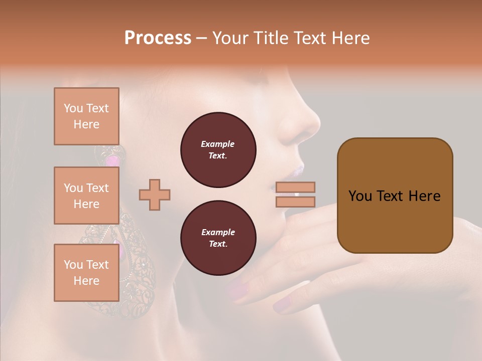 Human Make Up Earrings PowerPoint Template