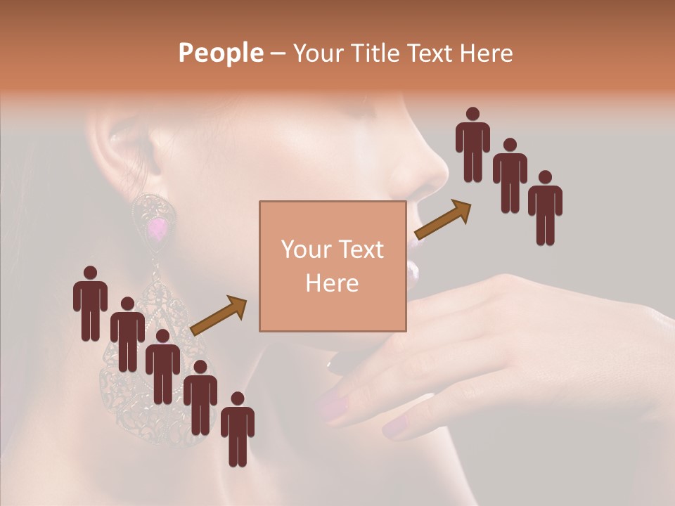 Human Make Up Earrings PowerPoint Template