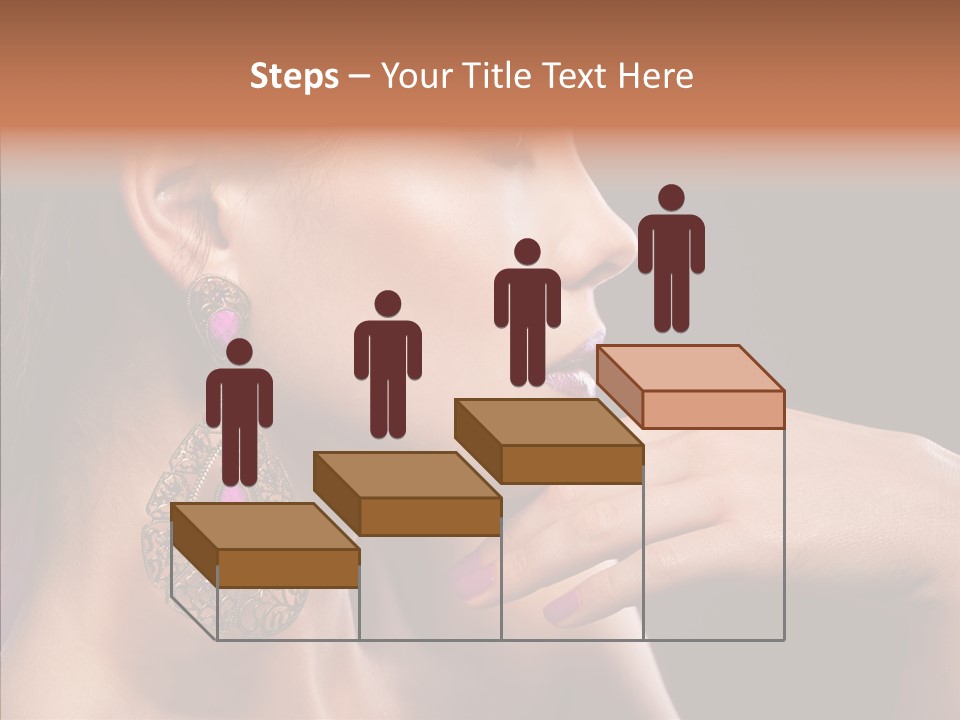 Human Make Up Earrings PowerPoint Template