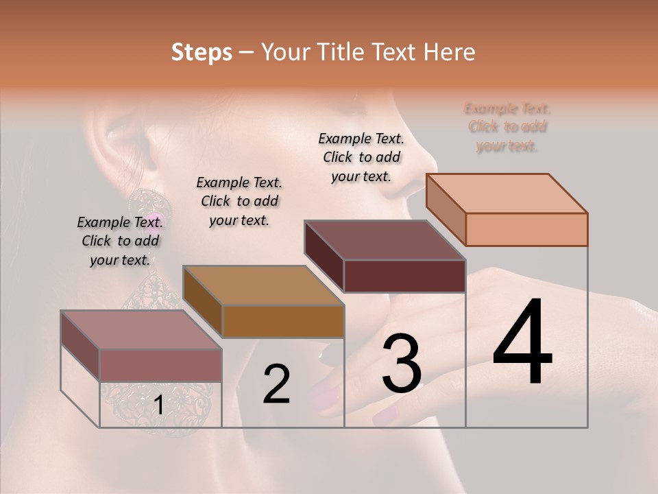 Human Make Up Earrings PowerPoint Template