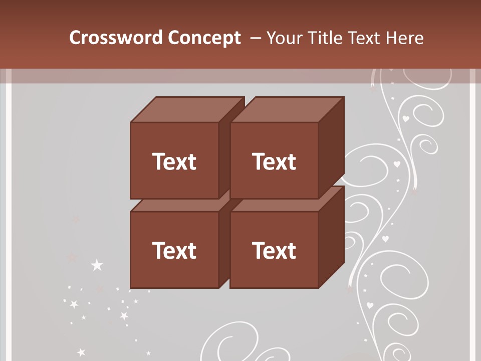 Ribbon Greeting Flower PowerPoint Template