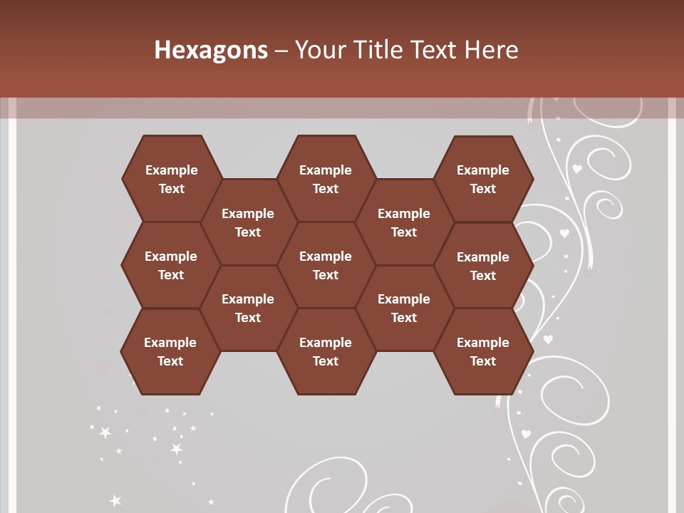 Ribbon Greeting Flower PowerPoint Template