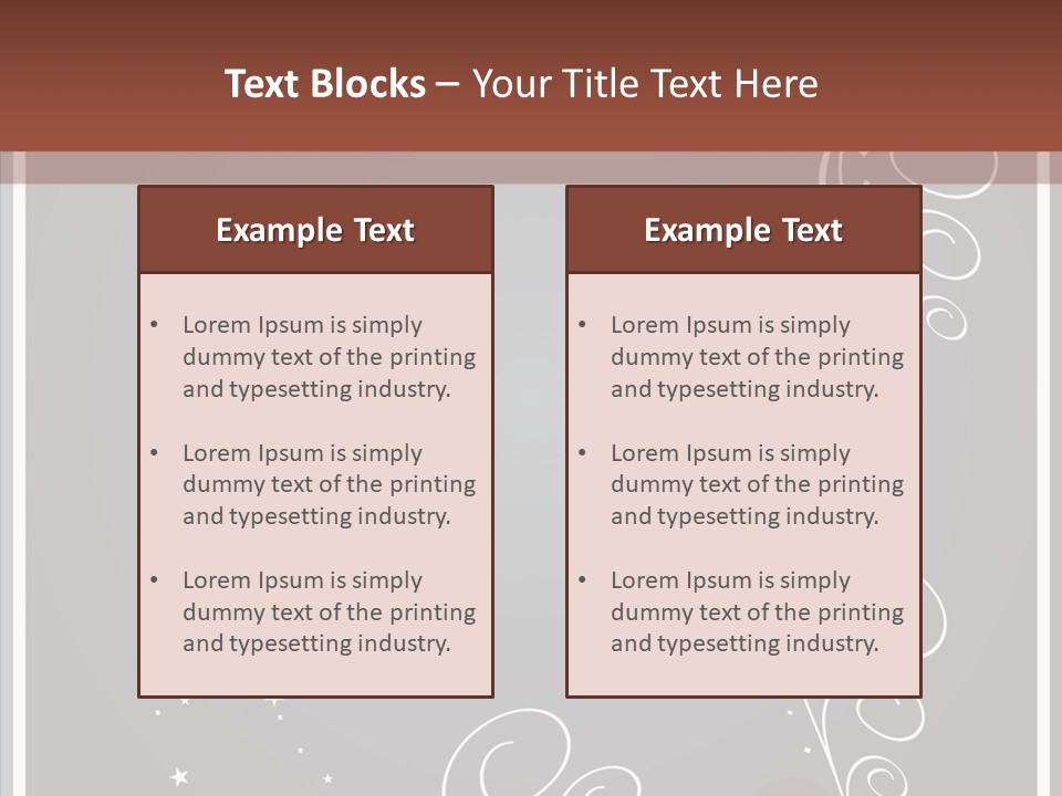 Ribbon Greeting Flower PowerPoint Template