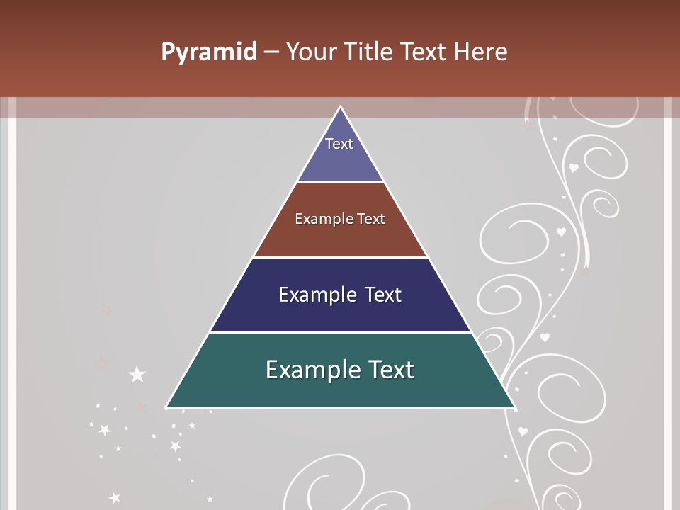 Ribbon Greeting Flower PowerPoint Template