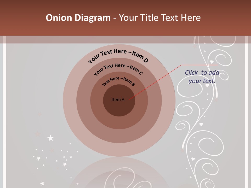 Ribbon Greeting Flower PowerPoint Template