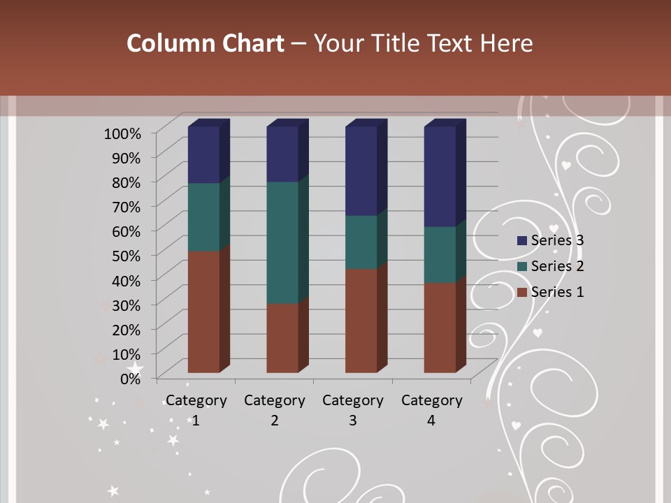 Ribbon Greeting Flower PowerPoint Template