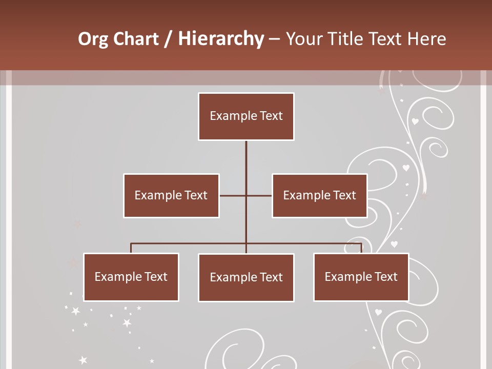 Ribbon Greeting Flower PowerPoint Template